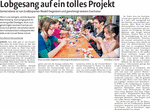Gemeinderat ist von Großaspacher Modell begeistert und genehmigt weitere Zuschüsse (Backnanger Kreiszeitung vom 7. Juni 2013)