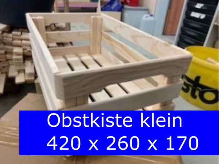 Holzkiste klein 4 € / Stk.