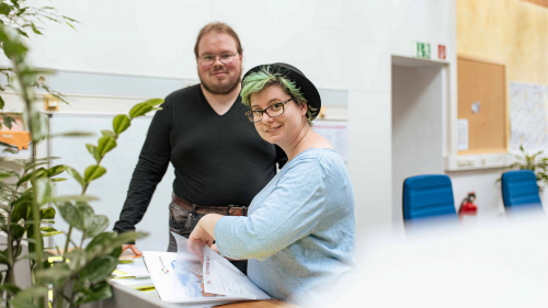 Lernen in der Paulinenpflege, Ausbildung, Mediengestalter