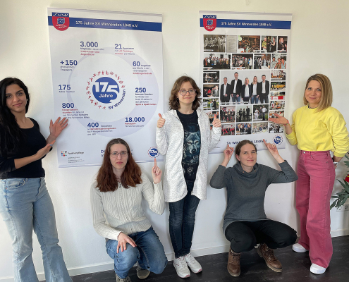 BBW-Mediengestalter-Azubis machen Sportpark Winnenden bunter