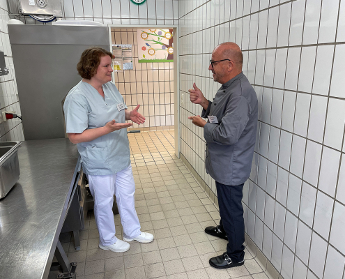 Küchenleiter Frank Gutt im Gespräch