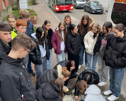 Stolpersteinen mitten in Winnenden