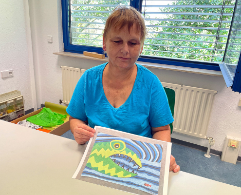 Kunstgruppe Sonnenstunden der ReHa-Werkstatt