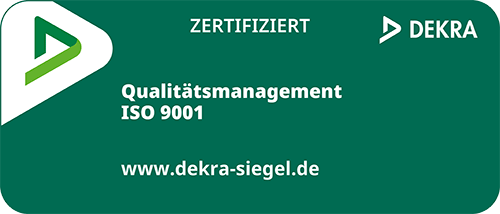 Siegel der ISO 9001 Zertifizierung